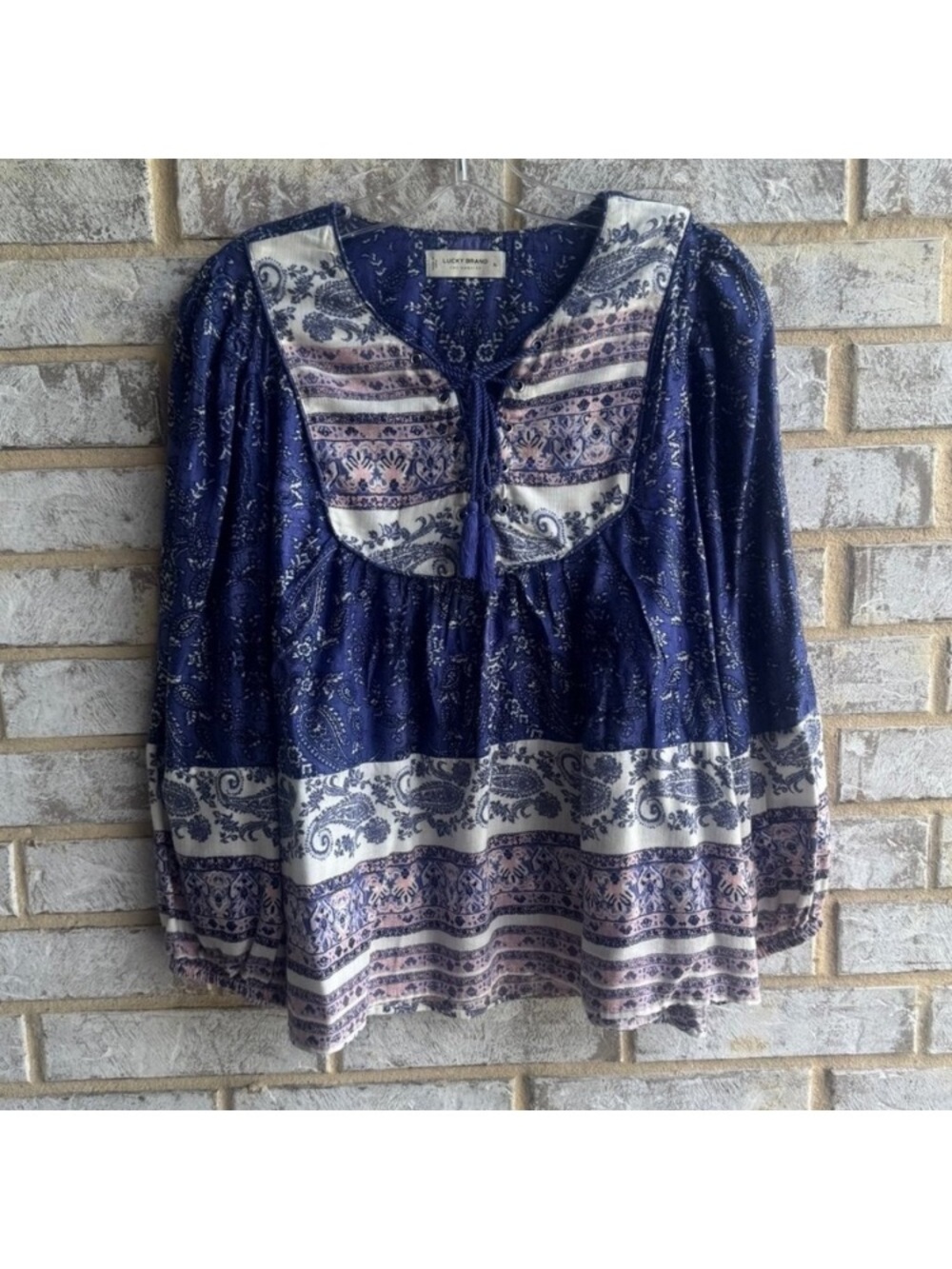Lucky Brand Peasant Blouse